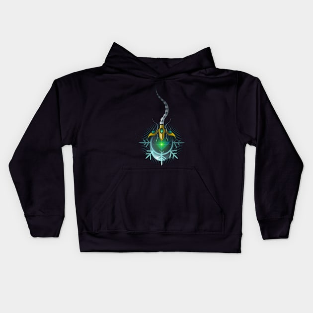 CRYSTAL SNOW DROP 1 Kids Hoodie by roombirth